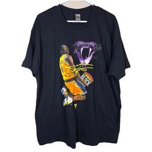 Kobe Bryant Tee Mens Xl La Lakers Gildan Basketball Slam Dunk Nba Black Mamba